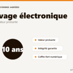 Illustration de l'archivage électronique à valeur probante des factures