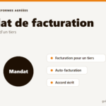 Illustration du mandat de facturation permettant d'émettre des factures au nom d'un tiers
