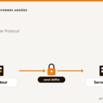 Illustration du protocole SFTP : transfert de fichiers chiffré vers une plateforme agréée