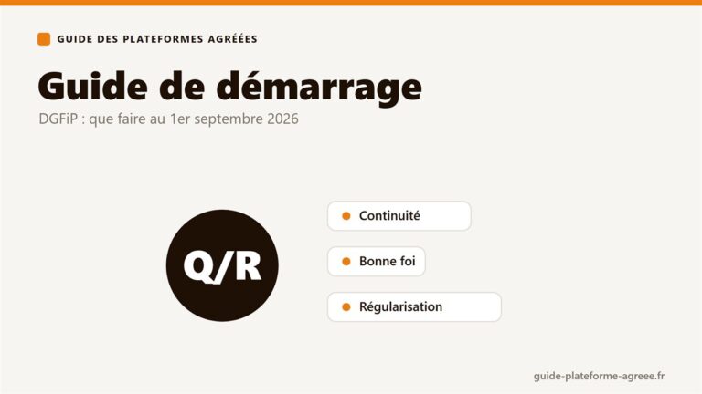 Guide pratique de démarrage de la facturation électronique publié par la DGFiP pour le 1er septembre 2026