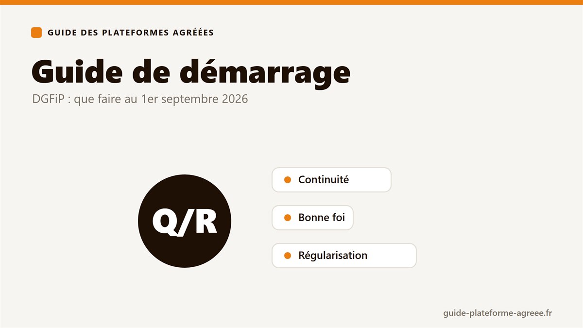 Guide pratique de démarrage de la facturation électronique publié par la DGFiP pour le 1er septembre 2026